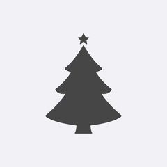 Christmas tree. Modern flat pictogram, internet concept. Trendy