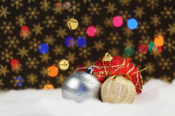 christmas ball close up