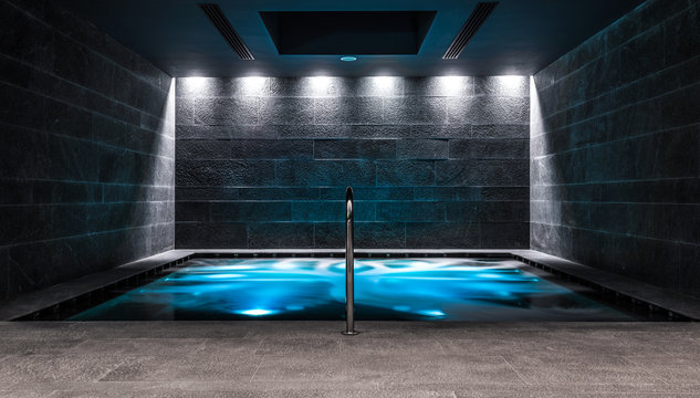 SPA Hydrotherapy Massage Waterfall With Mineral Water