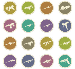 Set of hand weapons