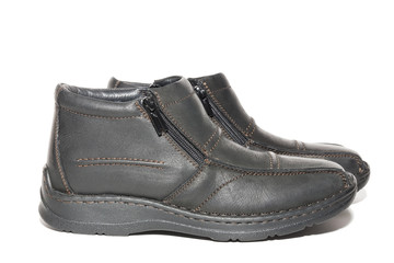 winter boots on a white background