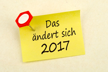 Das ändert sich 2017 