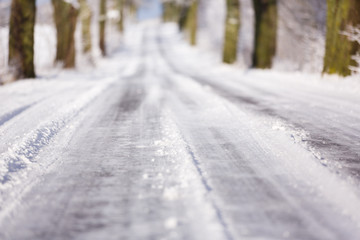 Obraz premium The winter road