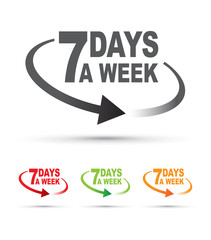 seven days a week around the clock 
