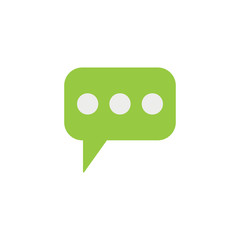Message & speech bubbles flat icon, Modern sign for mobile inter