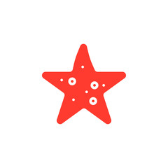 Fototapeta na wymiar Starfish icon vector, filled flat sign, solid colorful pictogram isolated on white. Symbol, logo illustration