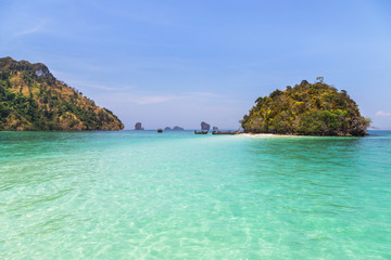   view of small tropical island on the andaman sea in Thailand.