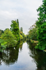 Obraz premium Park in Burlington Lane, Chiswick, London, England