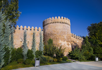 Ancient  fortress in down town (Icheri Sheher), Baku, Azerbaijan