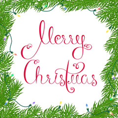 Festive square frame