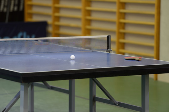 table with net for table tennis