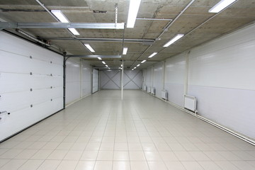 empty Parking garage underground interior 