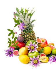 Be happy with healthy nutrition: colorful, fresh, fruits :)