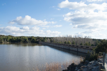 Fototapeta na wymiar Image of the dam of a swamp