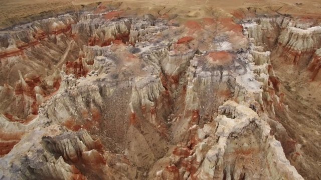 Rock Formation Canyon Aerial 09 Hoodoos