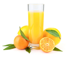 Fresh juice and fruits