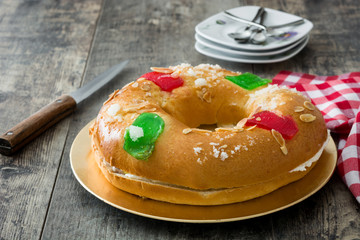 Spanish typical epiphany cake 
