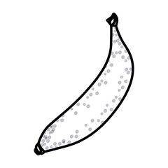 Banana fruit icon. Healthy organic and fresh food theme. Isolated design. Vector illustration