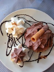 Dessert duo de mousse