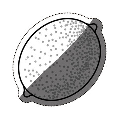 Lemon fruit icon. Healthy organic and fresh food theme. Isolated design. Vector illustration