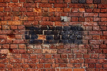 100 years old brick wall that gives you a great background