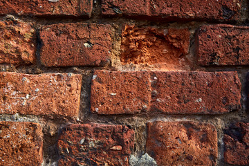100 years old brick wall that gives you a great background