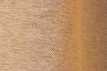 Textured textile fabric white background.