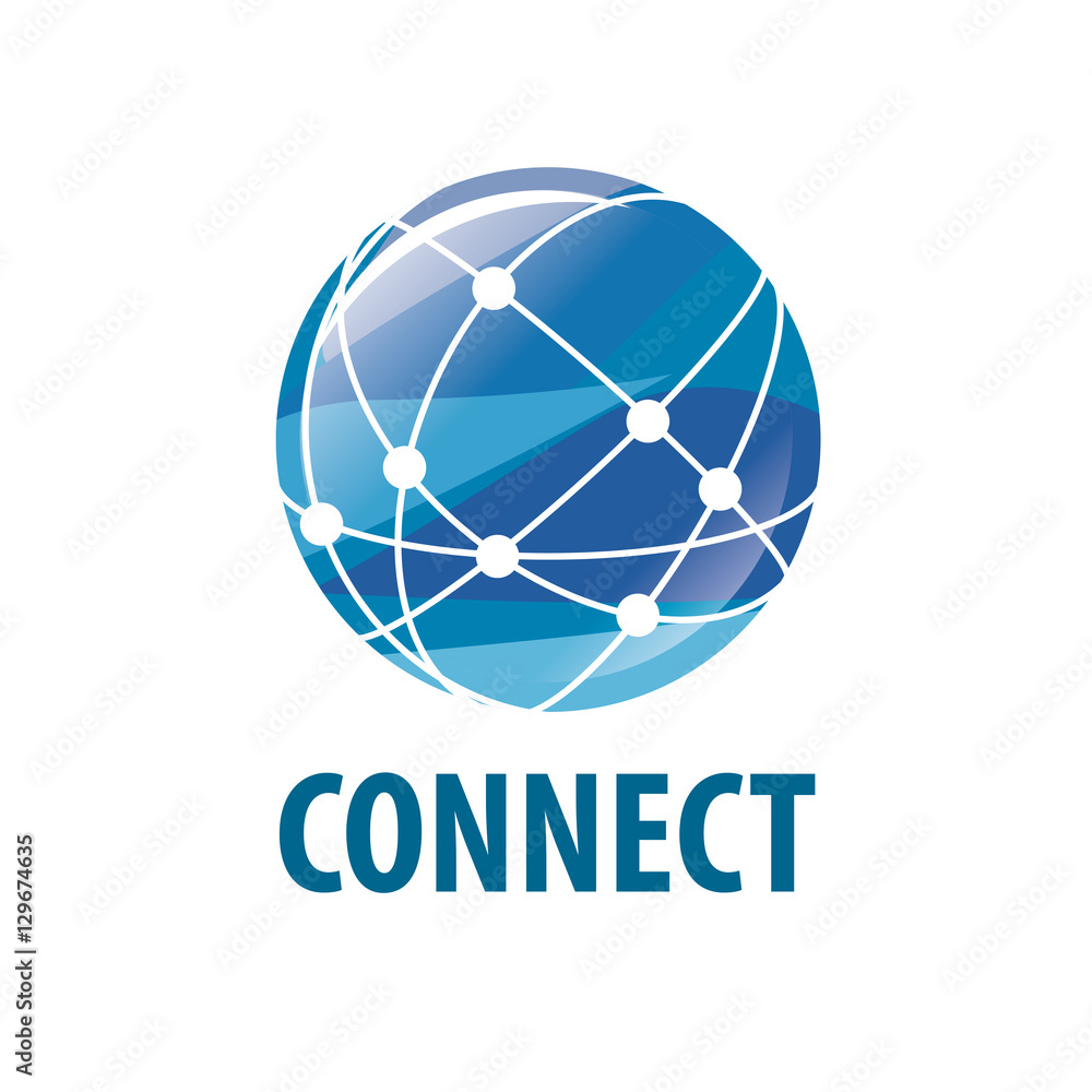 Poster vector logo connect