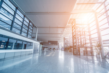 Check-in counters in the airport