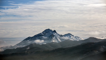 Clouds over the Polish Tatra mountains