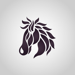 Horse logo vector icon design