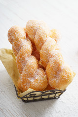 twisted bread donuts