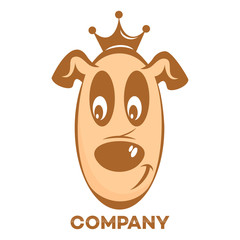 Funny dog logo