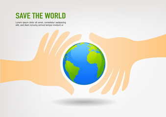 Saving the world, Ecology and Environment concept