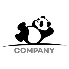 Obraz premium Odpoczynek logo pandy