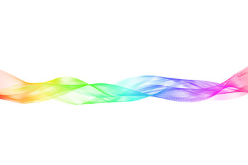 Vector illustration abstract background. Transparent tape with a horizontal gradient fill. On a white background.
