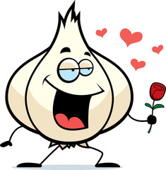 Cartoon Garlic Bulb in Love