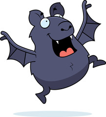 Cartoon Bat Jumping