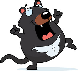 Cartoon Tasmanian Devil Dancing
