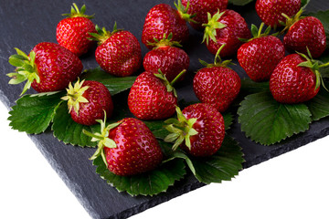 red ripe strawberries