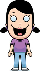 Cartoon Girl Smiling