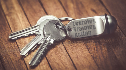trousseau de clé : learning training acting