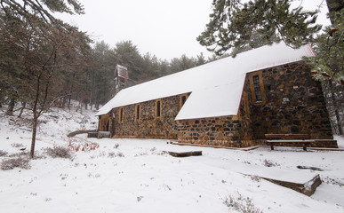 Holy church of Saint George at Troodos forest in Cyprus