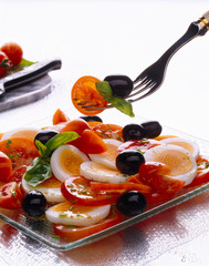 Tomato egg salad