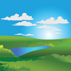 Obraz na płótnie Canvas landscape Nature background