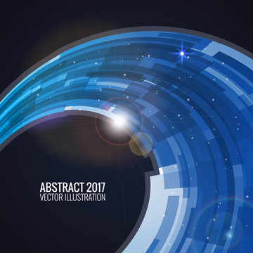 Abstraction in the form of a rainbow.