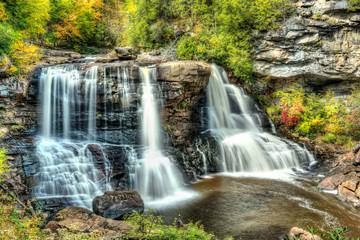 Fototapeta na wymiar Blackwater Falls in State Park in West Virginia