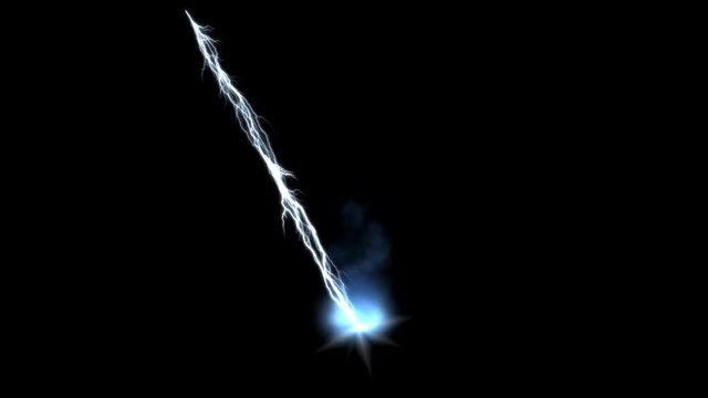 Laser Lightning Blue with Smoke