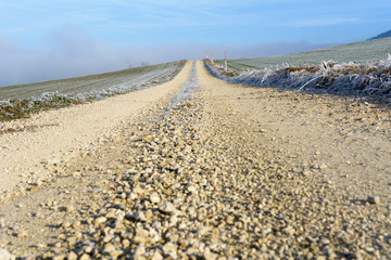 Weg Strasse aus Stein Natur