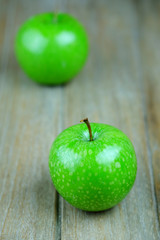 Fresh green apple.